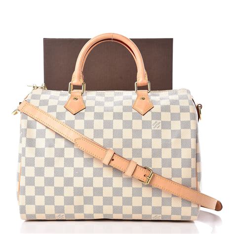 louis vuitton speedy 30 damier azur fake|speedy 30 with shoulder strap.